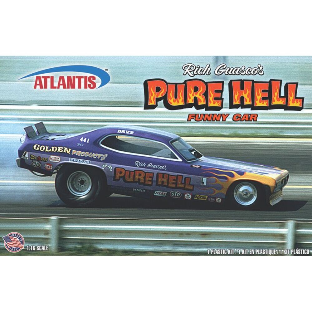 Rich Guasco's Pure Hell Racing Funny Car 1:16 Scale Model Kit  COLLECTIBLES